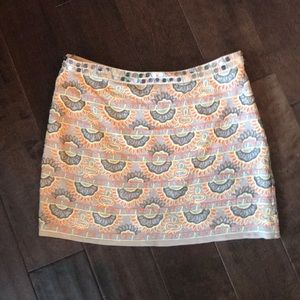 Chan Luu mini embroidered mini skirt